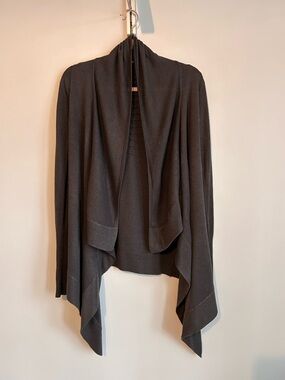 Lululemon Live Healthy Dark Khaki Open-Front Sweater Cardigan